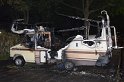 Auto 1 Wohnmobil ausgebrannt Koeln Gremberg Kannebaeckerstr P5430